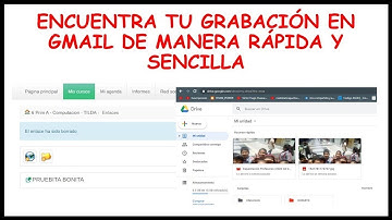#01 Busca grabación en Meet en tu Gmail | Crea carpeta en Google Drive | Sube grabación Chamilo 2024