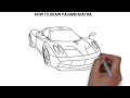 How to draw Pagani Huayra