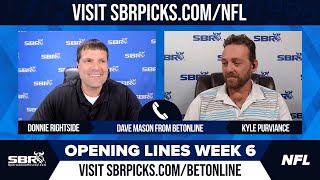 NFL Lines Action with Betonline | Week 6 Football Odds + Picks