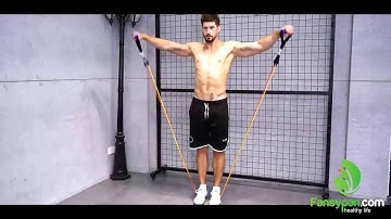 Bộ dây tập ngũ sắc tập thể hình đa năng - Dây tập đàn hồi tập Gym tại nhà Fansypan Sport