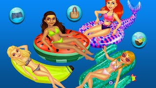 Princess Pool Party Floats 👙🩱👗 | Bikini Fashion Dress up Games | Gameplay Trailer screenshot 5