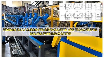 Drywall stud and track profile rolling forming machine 70m/min fully automatic