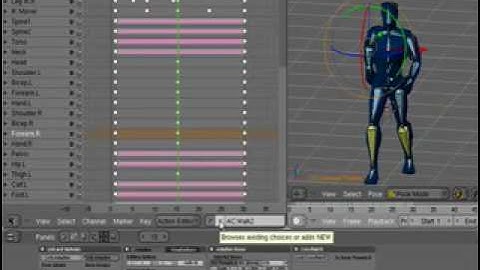 Blender Action Editor Basics
