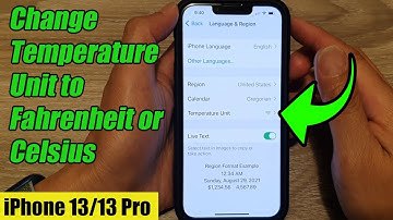 iPhone 13/13 Pro: How to Change Displayed Temperature Unit to Fahrenheit or Celsius