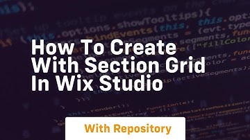 How to create with section grid in wix studio