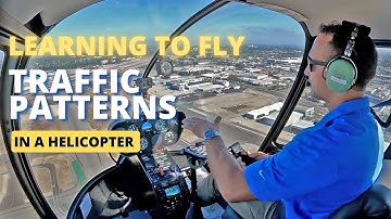 Learning to fly traffic patterns in a helicopter