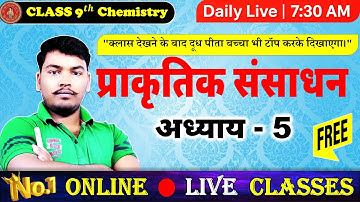 Natural Resources | Class 9 Chemistry Chapter 5 | Bihar Board 2025 | Full Explanation in Hindi |