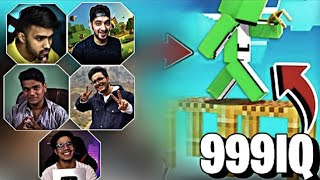 Unbelievable minecraft youtubers 999IQ moments 😮 #gaming #minecraft #moments