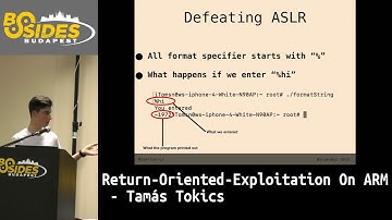 BSidesBUD2019: Return-Oriented-Exploitation On ARM - Tamás Tokics