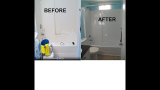 Painting a Plastic/Fibreglass tub and surround using Marine Paint