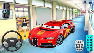 New Lightning McQueen Dinoco car in School Building - 3D Driving Class - Gameplay Android ios 2025