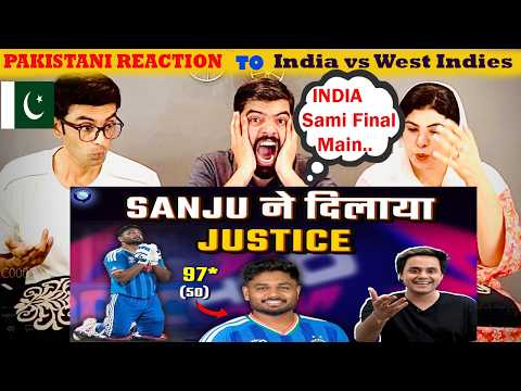 Pakistani Reacts to Sanju Samson ने रचा इतिहास. Semi Final पहुंच गई टीम India India vs West Indies