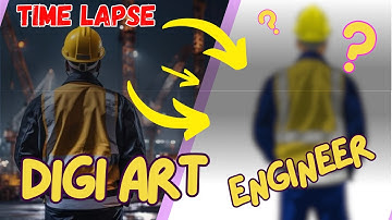 Engineer Vector Art | Time-Lapse Tracing in Inkscape