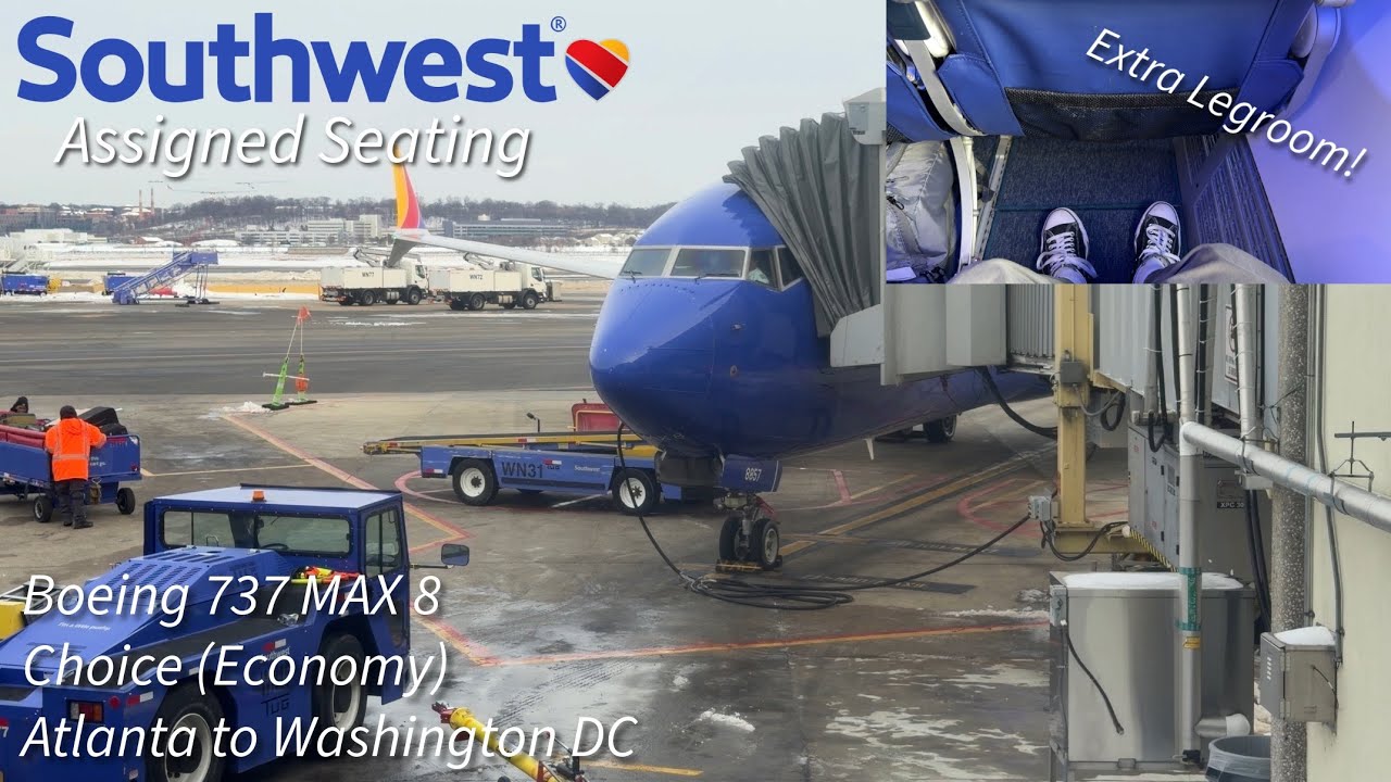 Trip Report #13 - Southwest Airlines - Boeing 737 MAX 8 - Extra Legroom - Atlanta to Washington DC