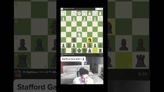 Stafford Gambit in full effect!👀♟️ #chess #gg