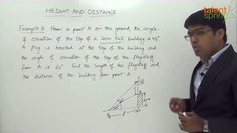 Height and Distance | Example - 3 | Quantitative Aptitude | TalentSprint Aptitude Prep