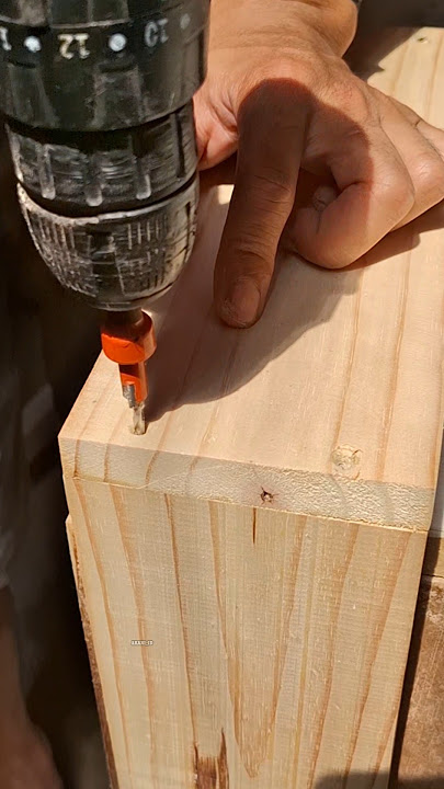 screw installation using countersink #akani_id #po_woodworking #fyp #viral #craft #diy #woodcraft