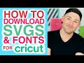 Download SVG's & Fonts on Computer & iPad from Design Bundles & Font Bundles For Cricut Design Space