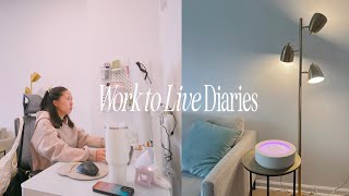 Work to Live Diaries: Destress from my corporate 95 work week with me, balanced & realistically