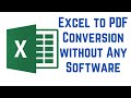 How to Convert Excel to PDF without Any Software