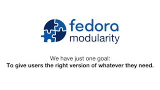 Modularity basics: We have just one goal