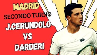LIVE J.CERUNDOLO - DARDERI🔥🎾 SECONDO TURNO MADRID