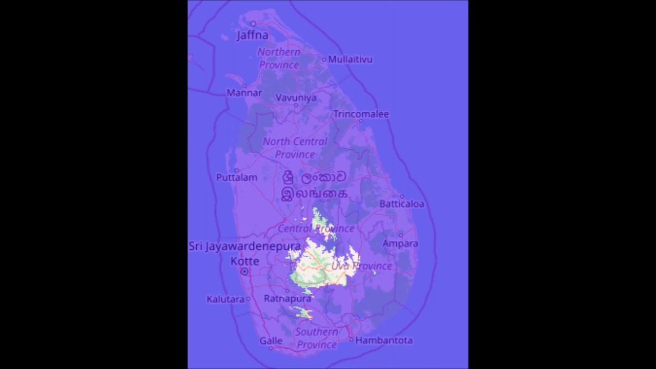 C418 11 On Sea Level Rised To 745m on Sri Lanka