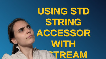 Using std string accessor with ostream operator