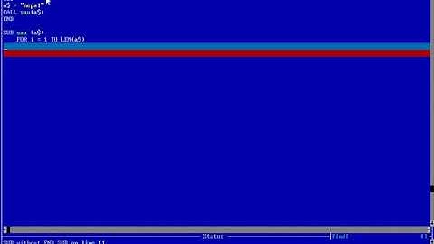qbasic program to find the pattern