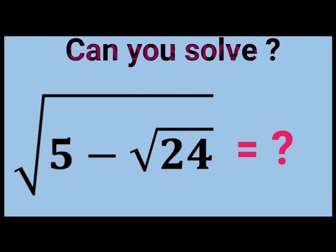 Nice Square Root Math Simplification || Algebra | Find the value of x ...