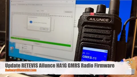 Update RETEVIS Ailunce HA1G GMRS Radio Firmware