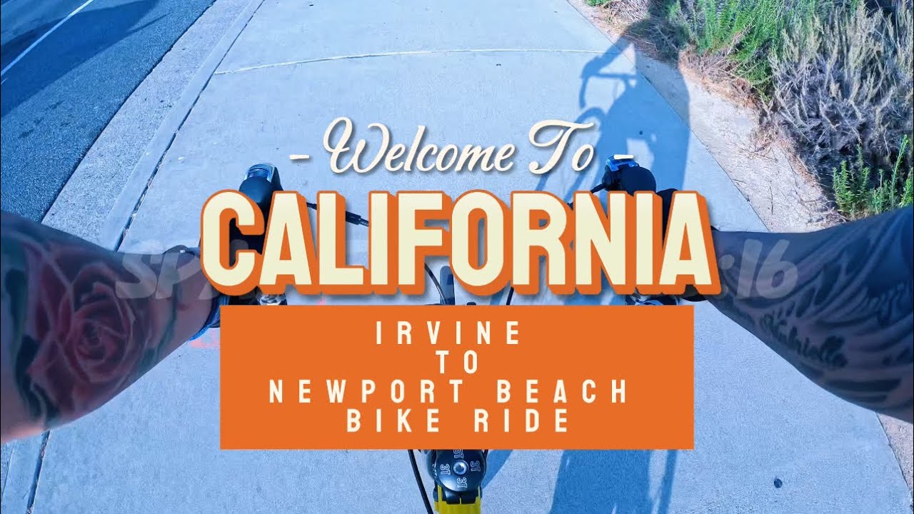 24 mile bike ride from Irvine to Newport Beach | SoCal - YouTube