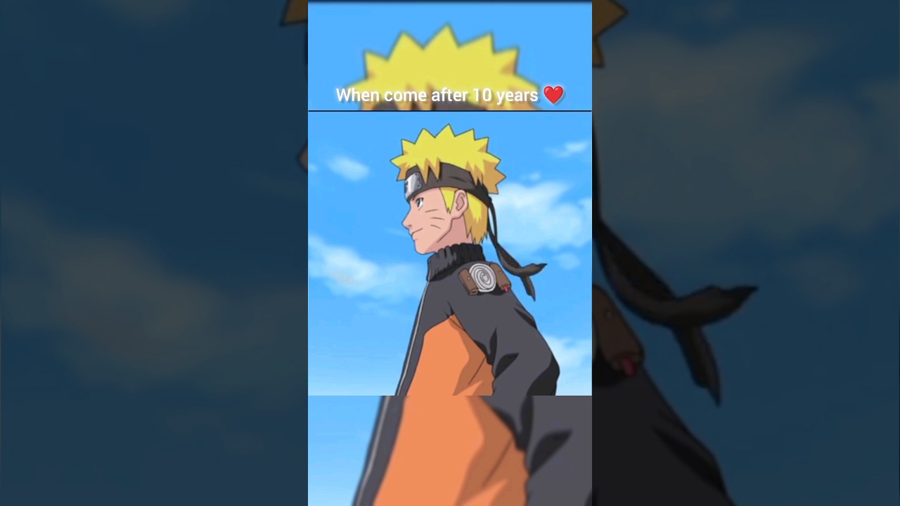 sasukra crazy to see Naruto after 10 years 💔⚡