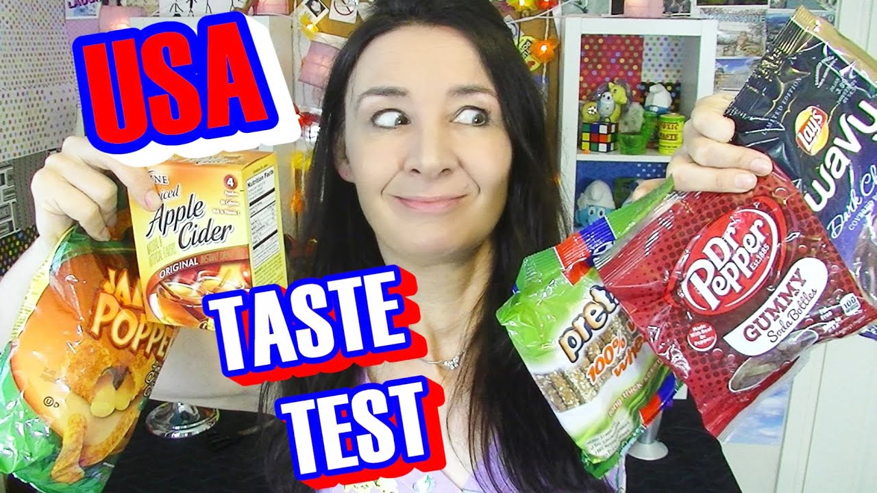American Candy Taste Test 30 - Chocolate Lays and Cat Food - YouTube