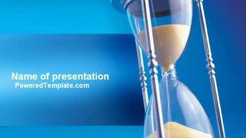 Hourglass PowerPoint Template by PoweredTemplate.com