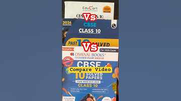 PW Vs Oswaal Vs Educart CBSE Class 10 Previous 10 Year Solved Papers 2026 for 2025-26 Boards #maths
