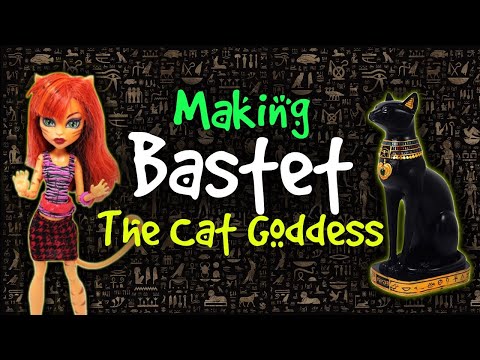 BASTET  - EGYPTIAN CAT GODDESS DOLL / Monster High Doll Repaint by Poppen Atelier #art #dolls