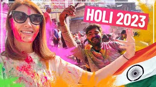 Foreigner plays HOLI with locals in INDIA 🇮🇳 (Holi in Udaipur, Rajasthan 2023)