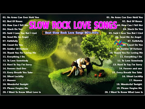 Slow rock love songs nonstop of the 70s 80s 90s 🍒 Scorpions, Bon Jovi, Aerosmith, U2, GNR By LMC35