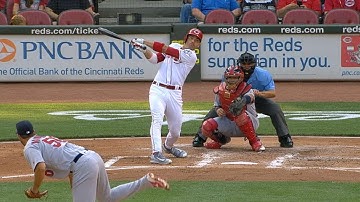 STL@CIN: Votto goes 4-for-4, reaches five times