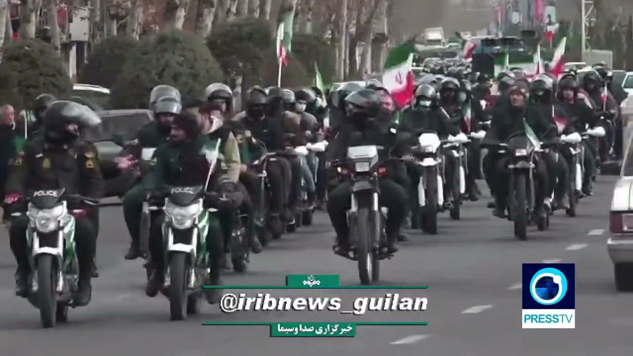 Motorcycle rally in Rasht marks Imam Khomeini’s return after 15 years in exile.