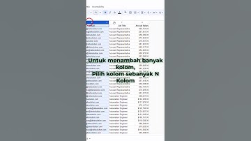 Menambahkan Kolom dan Baris - Google Sheets Tips & Tricks #belajaronline  #googlesheets