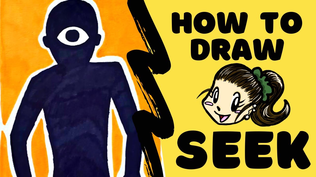 How to draw Seek from doors easy 