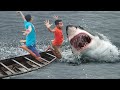 Shark Attack Man In Sea Fishing Boat | Fun Made Shark Movie By Wild Fighter