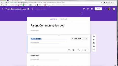Parent Communication Log Google Form to Sheets