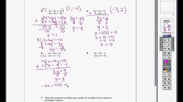 6.2 Notes Solving Systems by Elimination