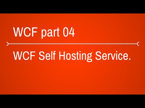 WCF self hosting service