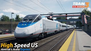 High Speed US : Northeast Corridor : Train Sim World 3 [4K 60FPS] screenshot 5