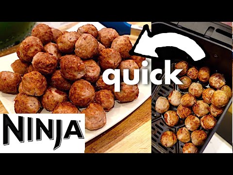 Lovely AIR FRYER MEATBALLS! Surprise ingredient... NINJA FOODI MAX AIRFRYER RECIPE