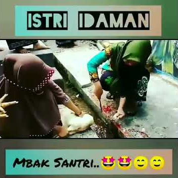 Santriwati idaman motong leher ayam Ampe putus